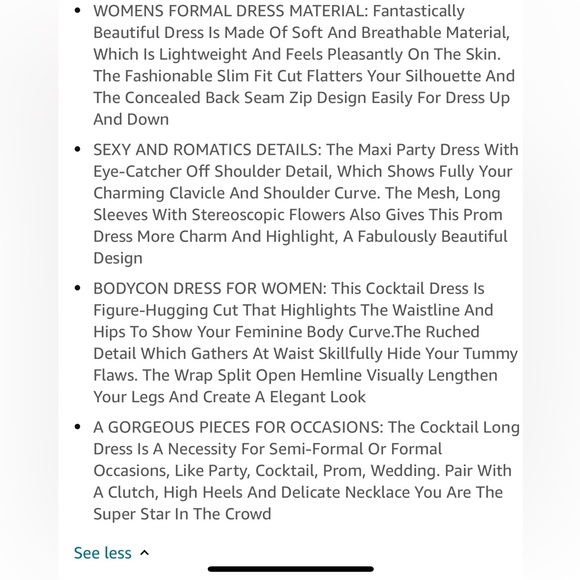 Women Elegant Off Shoulder Dress Sheer Long  Wrap Split Bodycon Maxi NWT sz MED - Picture 9 of 10